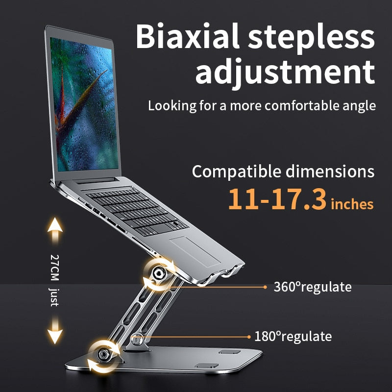 Tablet/laptop standaard - Aluminium - 360 graden roterend