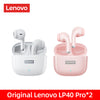 Lenovo LP40 Pro TWS Oordoppen - Draadloze verbinding met bluetooth